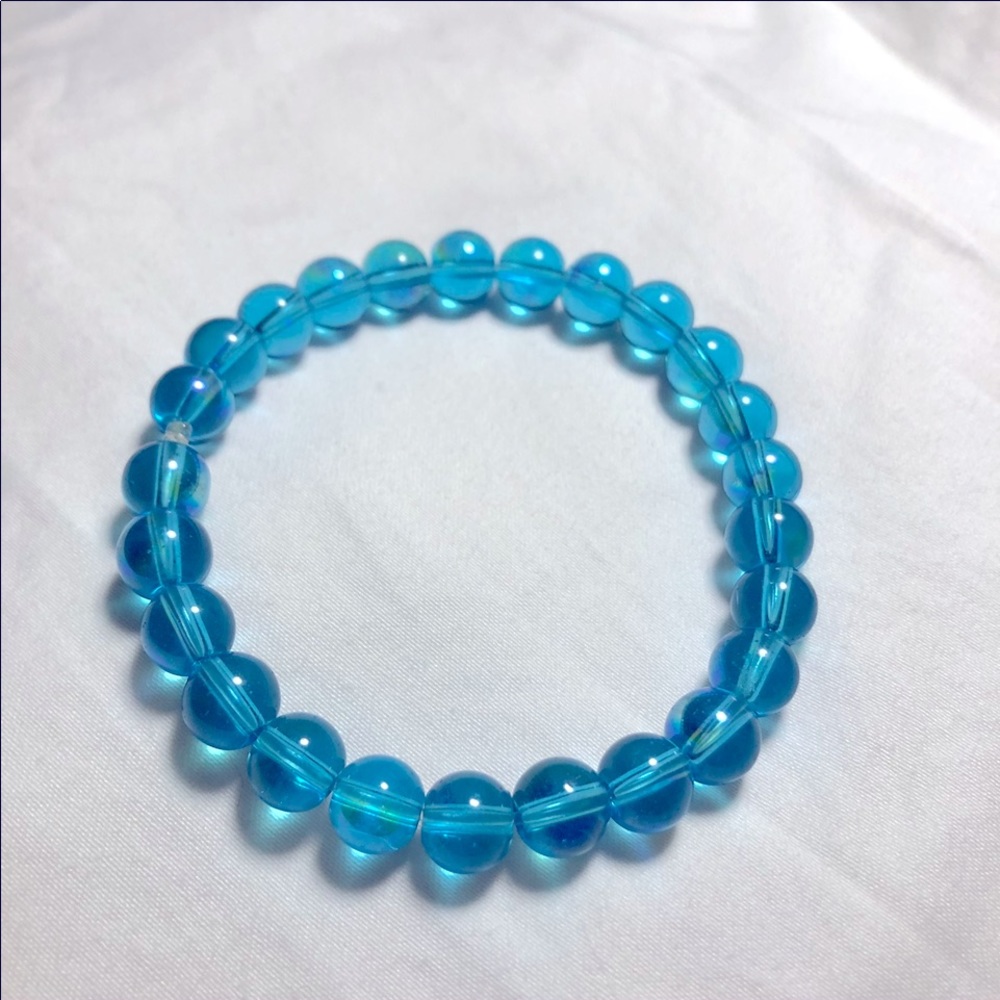 Key Blue Mens Bracelet 8mm